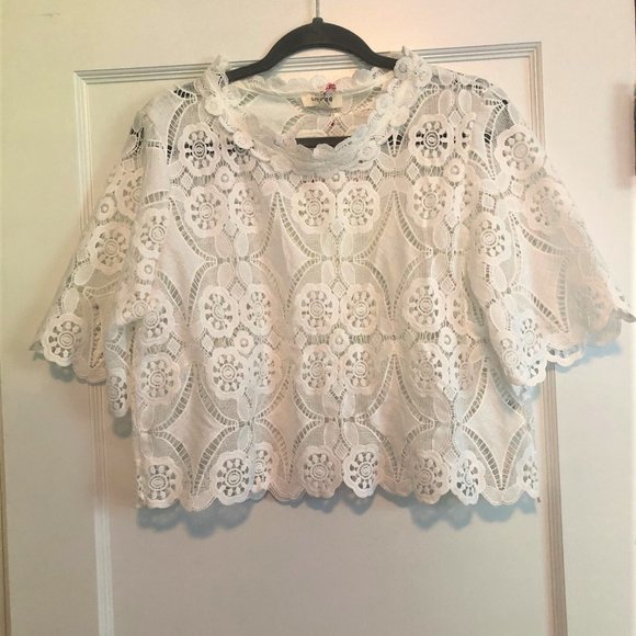 Umgee Tops - Cropped Lace Top NWT